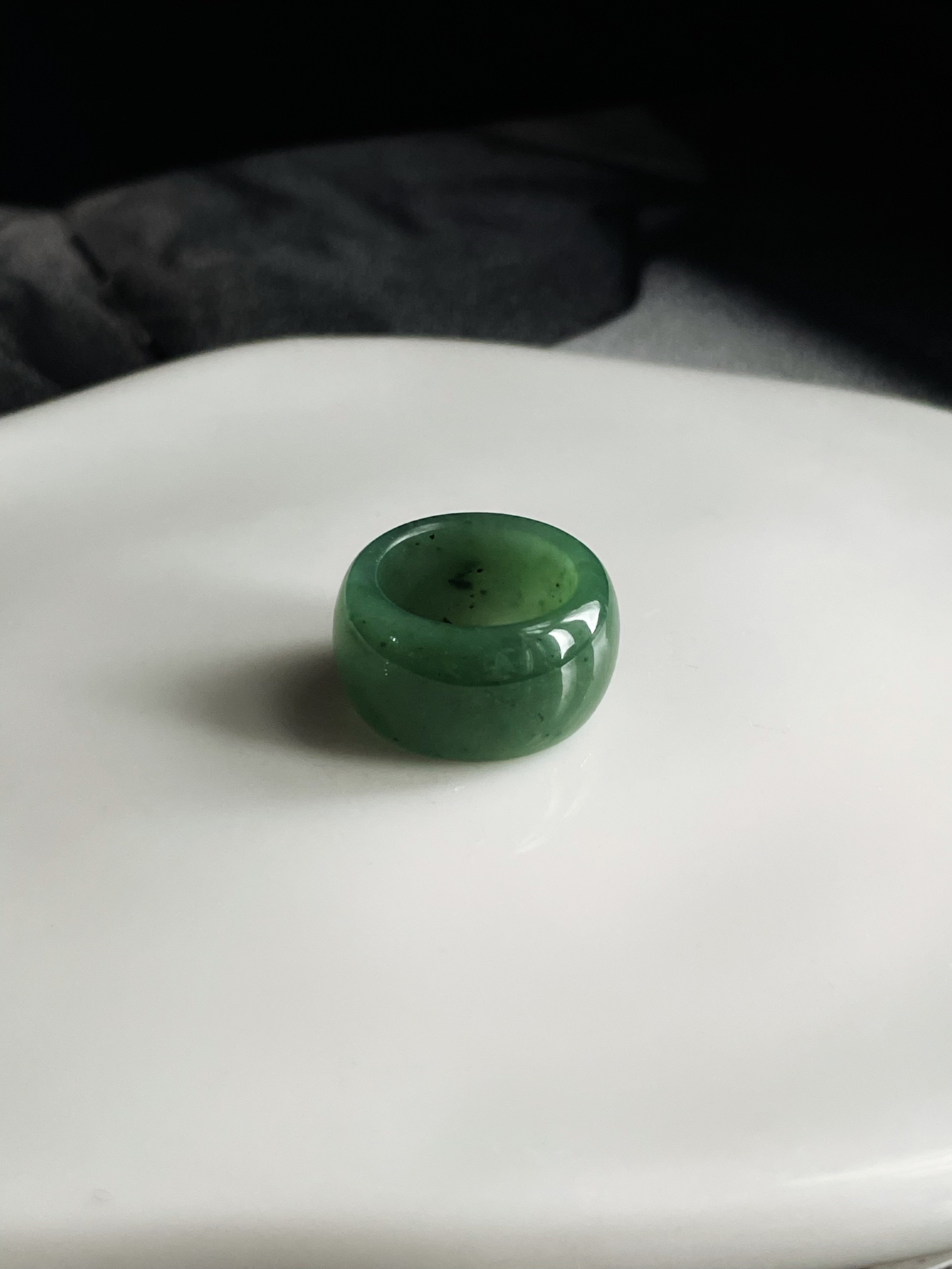 #144   綠蘊 碧玉 港碼17 內徑18.2mm