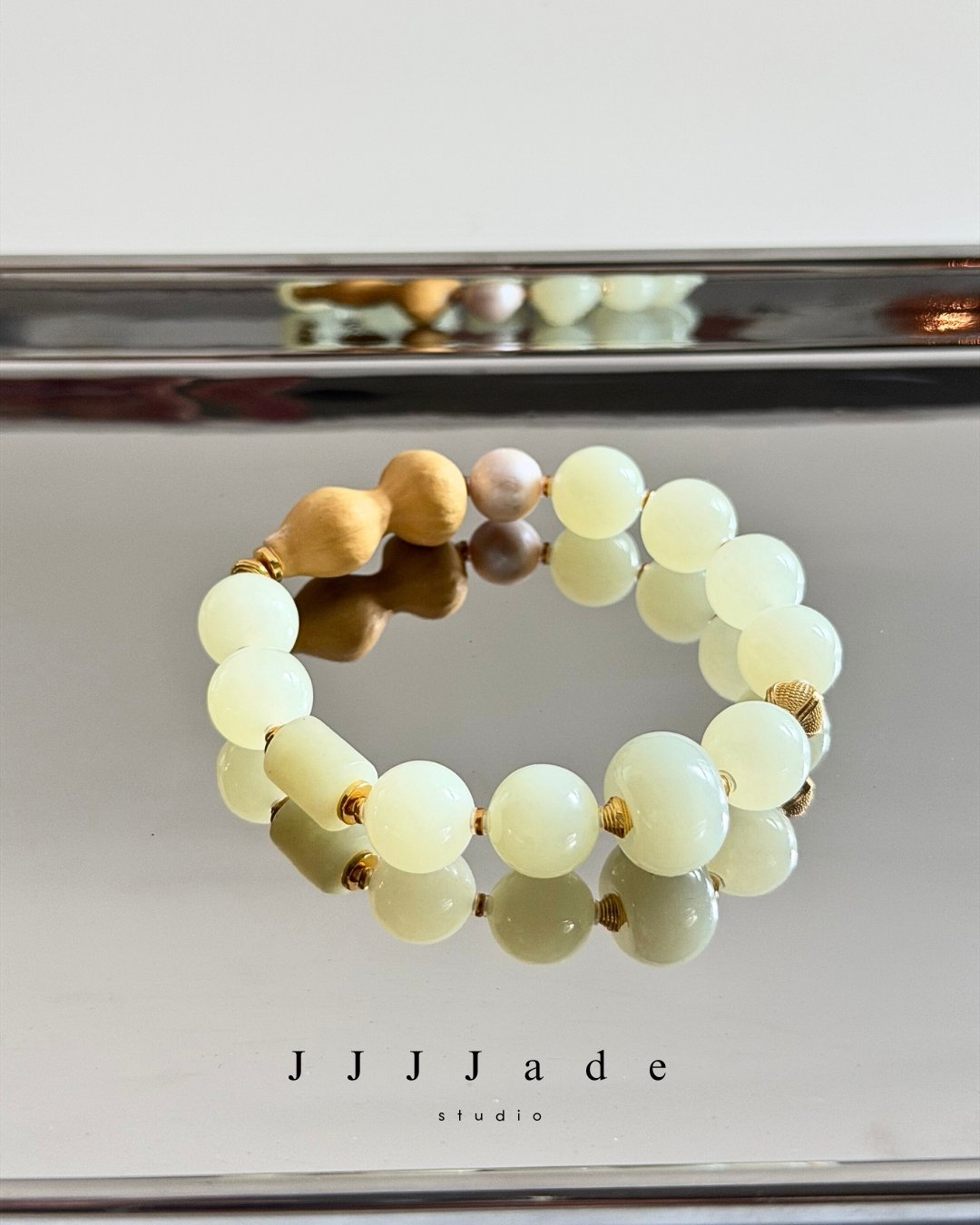 T182 璐生 |  和田玉黃口手串