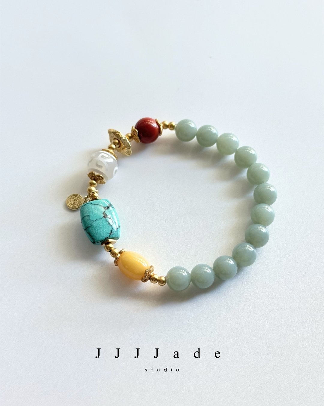 T314 祈遇 | 和田玉手多寶手串