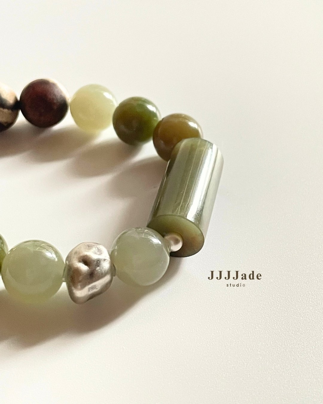 T285 青迴 | 和田玉手串