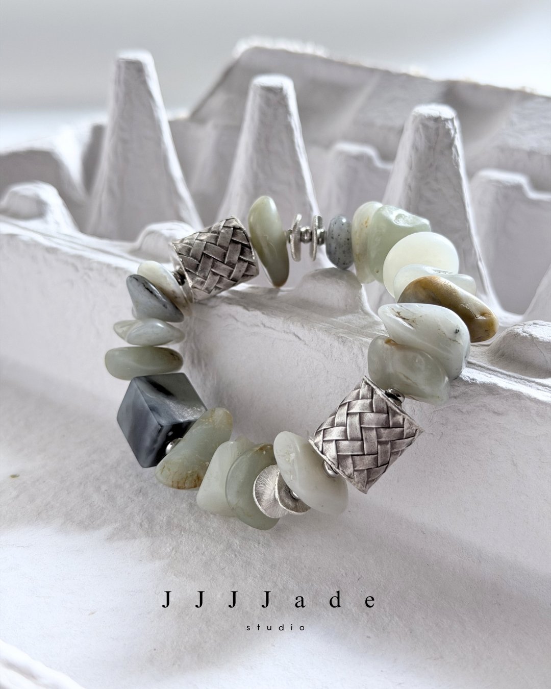 T338 餘想 | 和田玉籽料手串