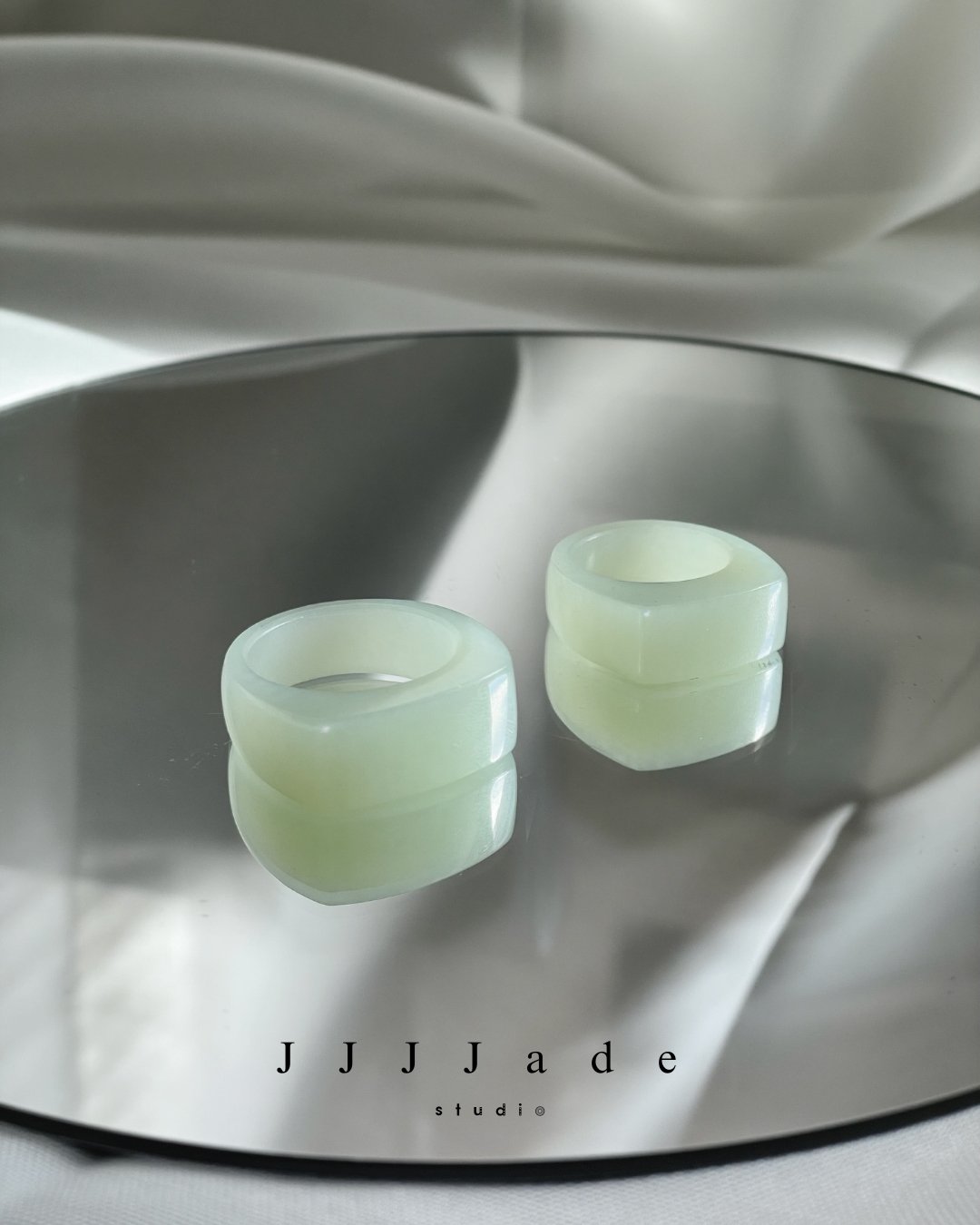 #398 399 湛淺 | 淺晴和田玉戒指 港碼25 15