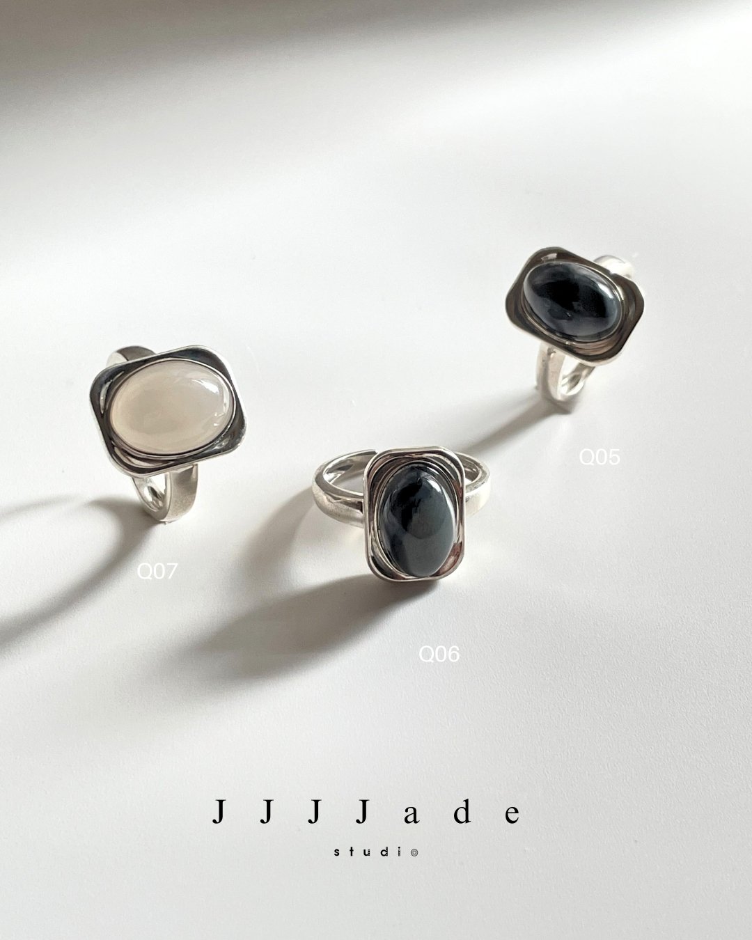 Q05 06 07 框域 | 銀鑲戒