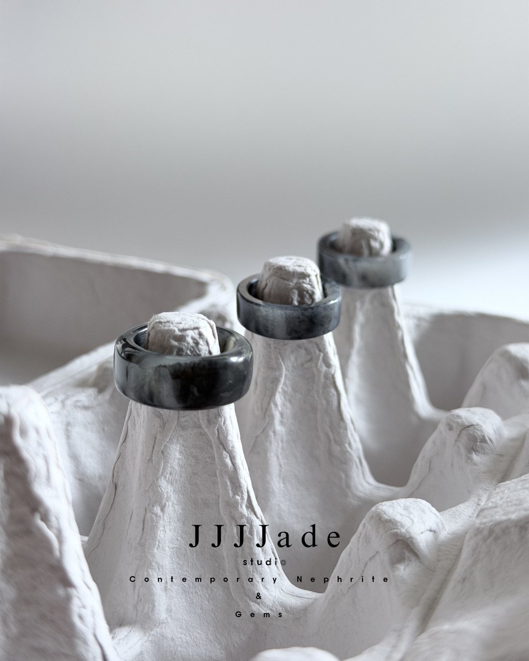 #367 368 369 煙拓  |和田玉青花窄版圓桶