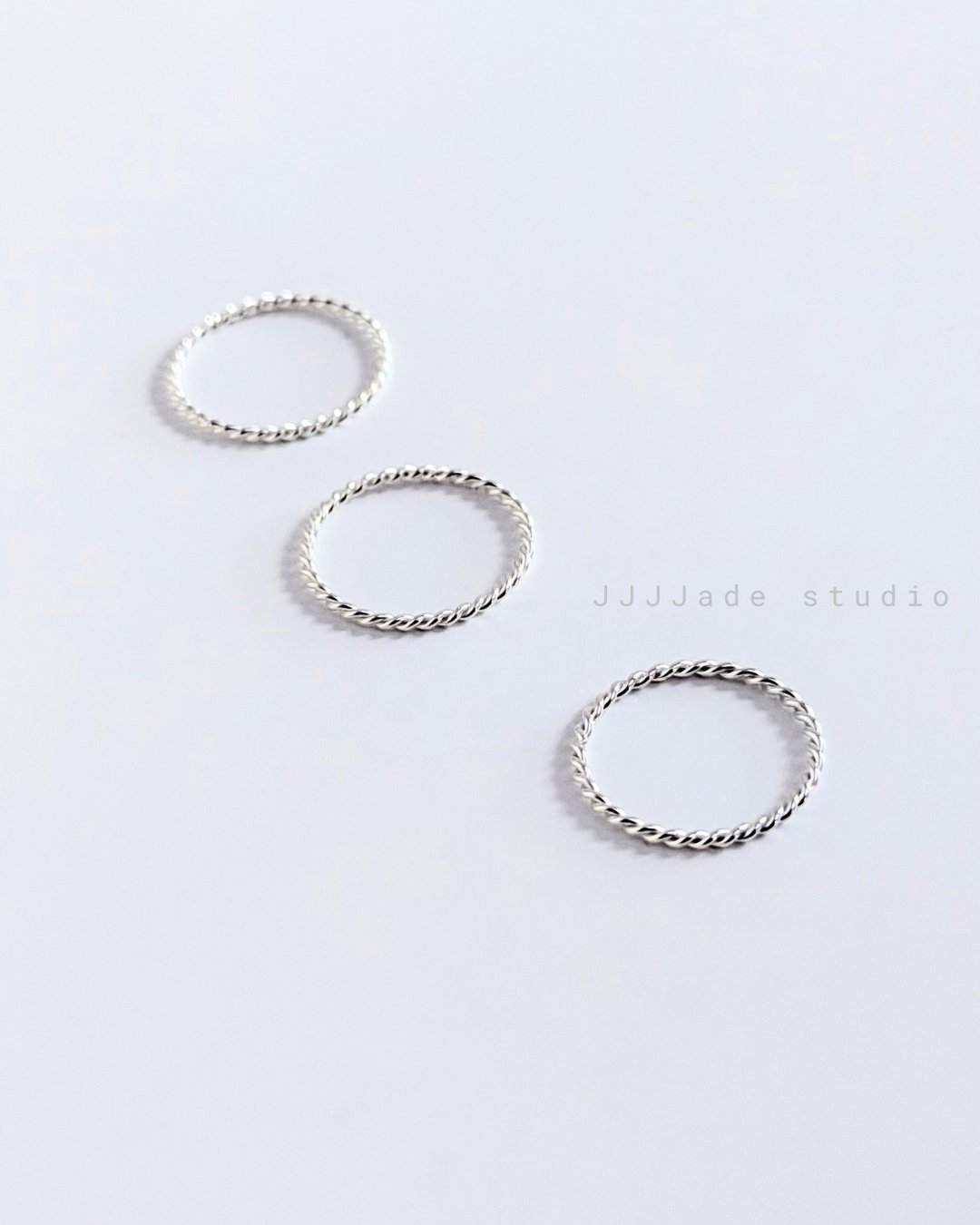 J05 TWIST RING| 旋紋銀細戒