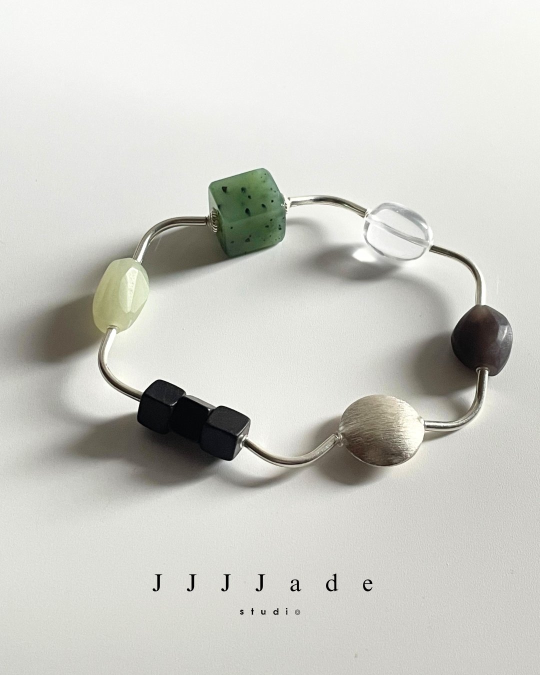 T159 方圓百里 泰銀扭扭手鏈 15cm