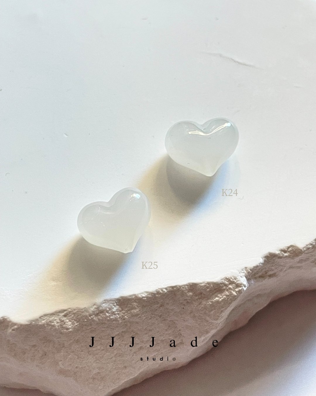 K24~K33 和田玉愛心單珠