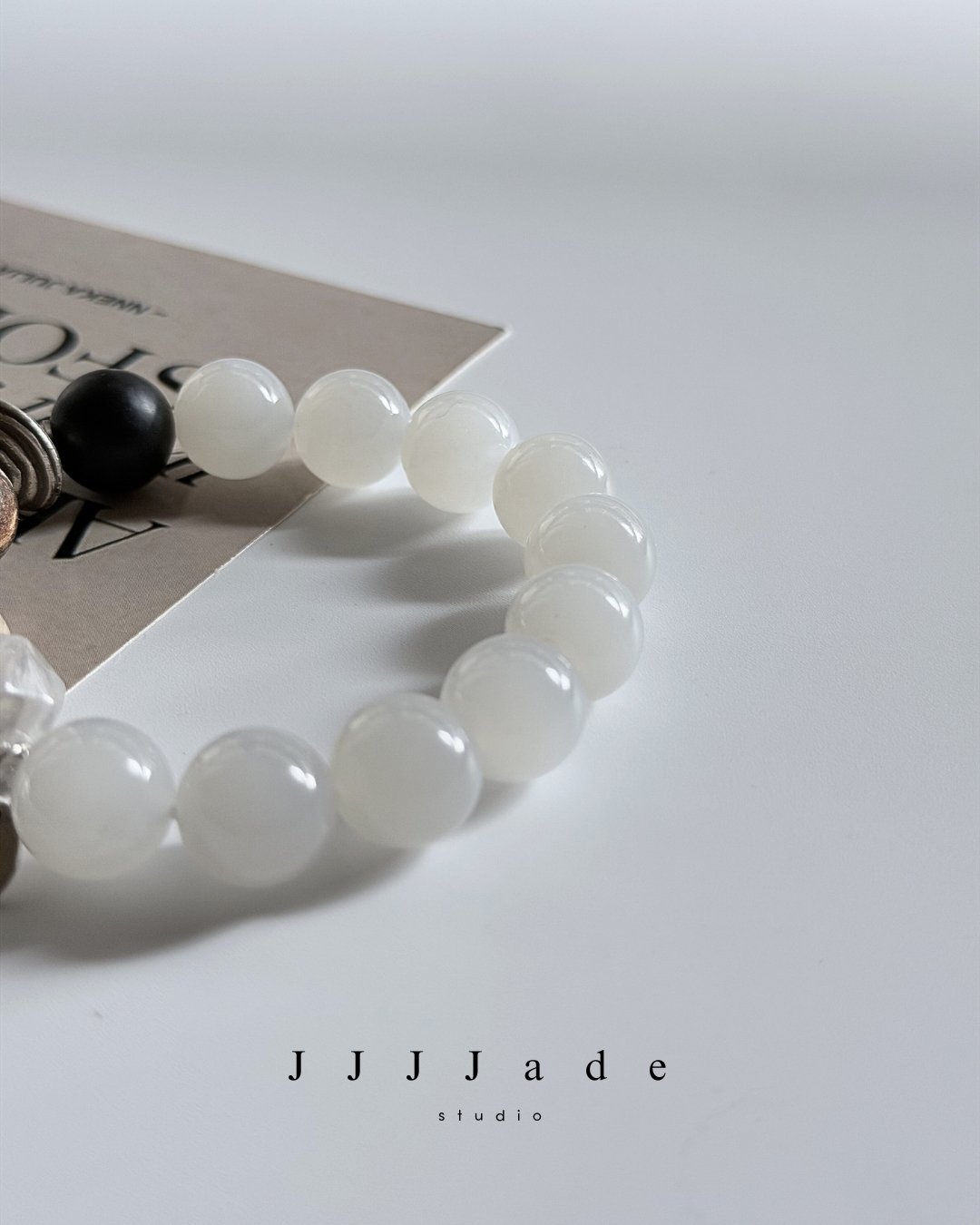 T344 旋霏 | 和田玉白玉手串