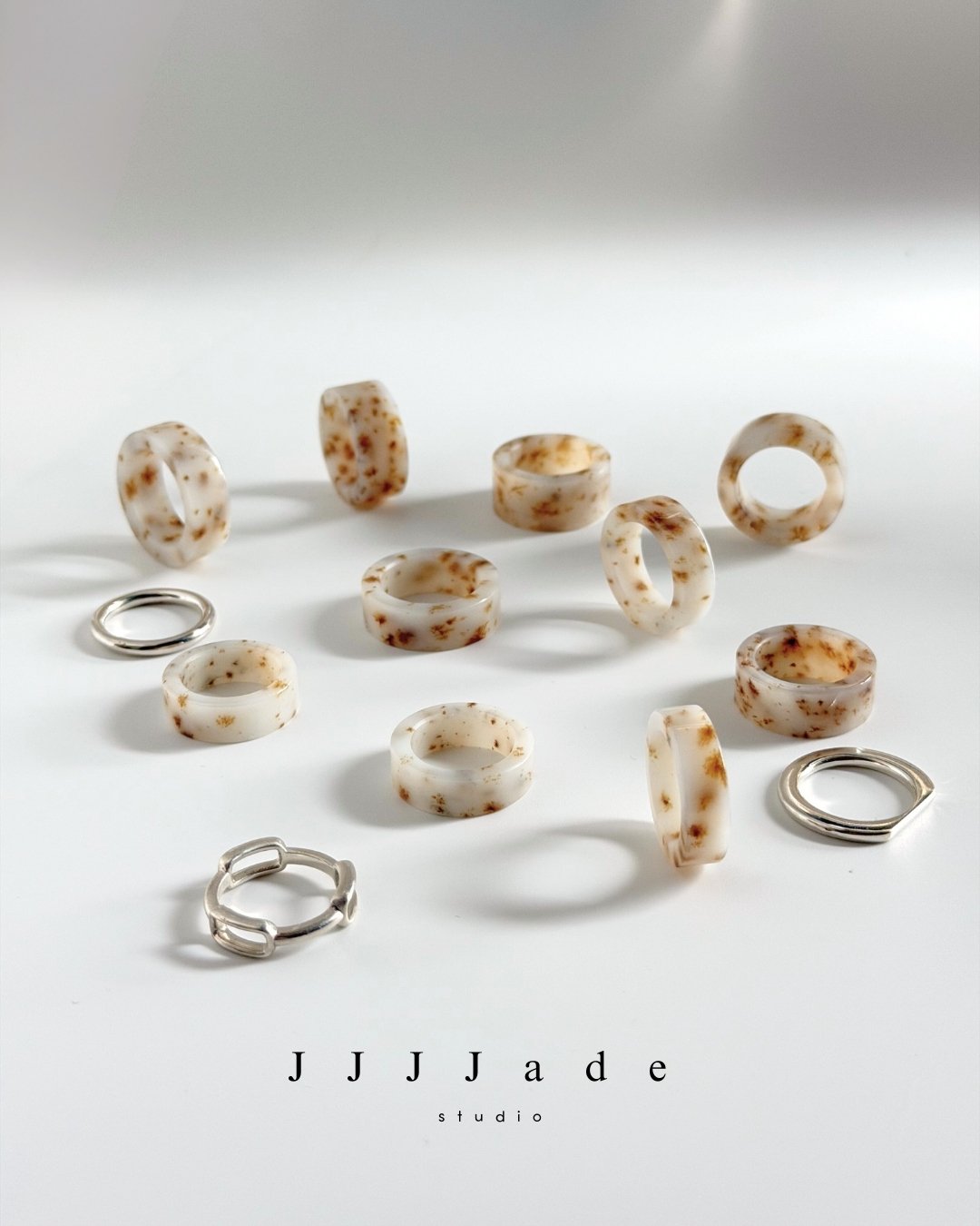 #436~#445 花醒 | 和田玉戒指