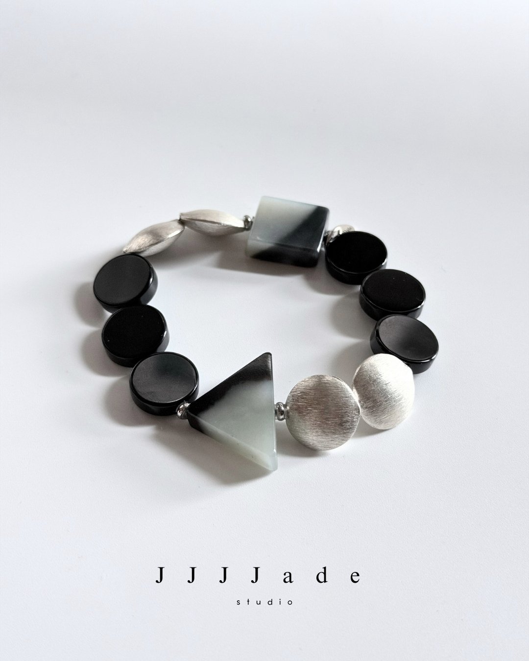 T337 隅染 | 和田玉瑪瑙手串