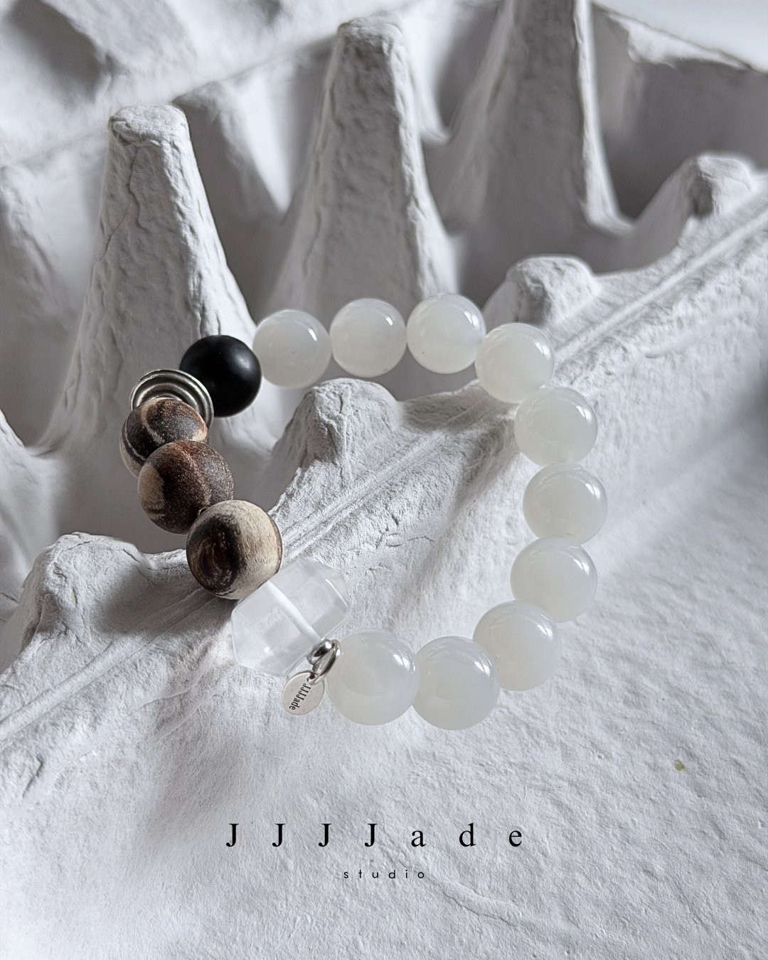 T344 旋霏 | 和田玉白玉手串