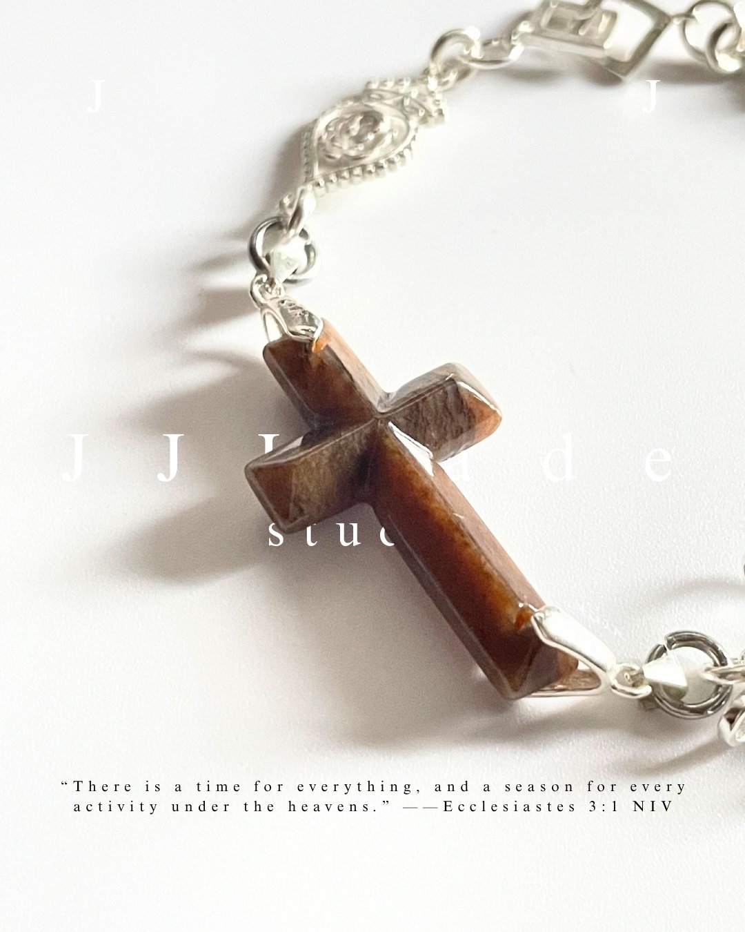 X43 44 45 赫瑪 |十字架手鏈 | 豹紋糖