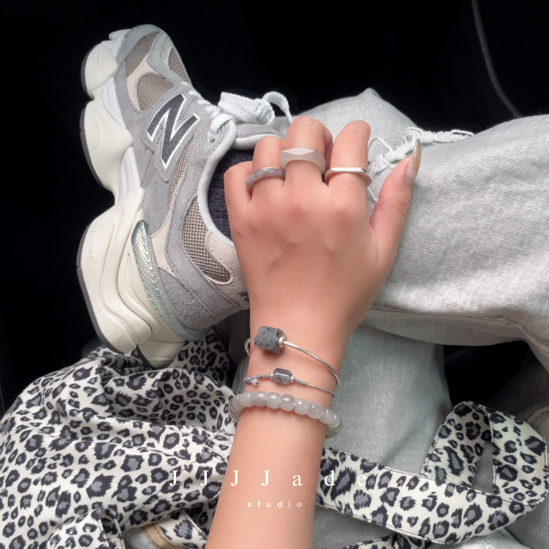 S63 64 65 66 煙璃 | 烟灰鑽面戒指 港碼17 14