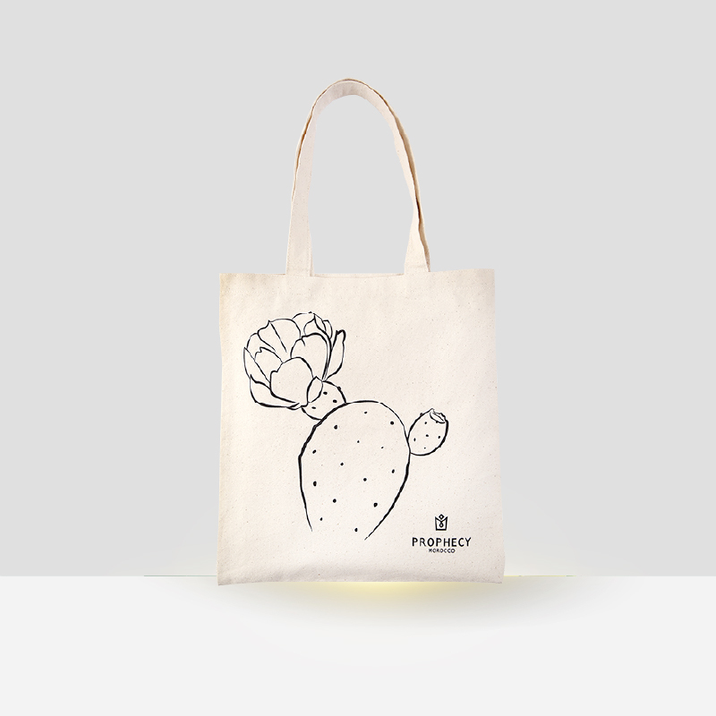 潛遊原棉仙人掌托特包