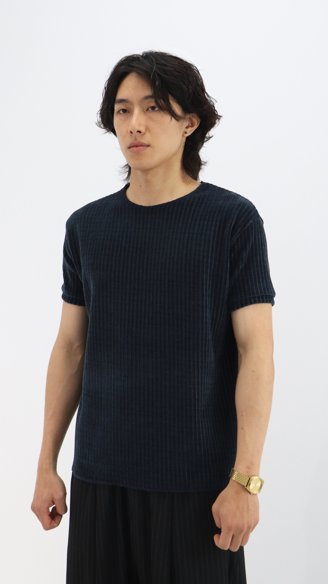 立體羅紋素色Tee