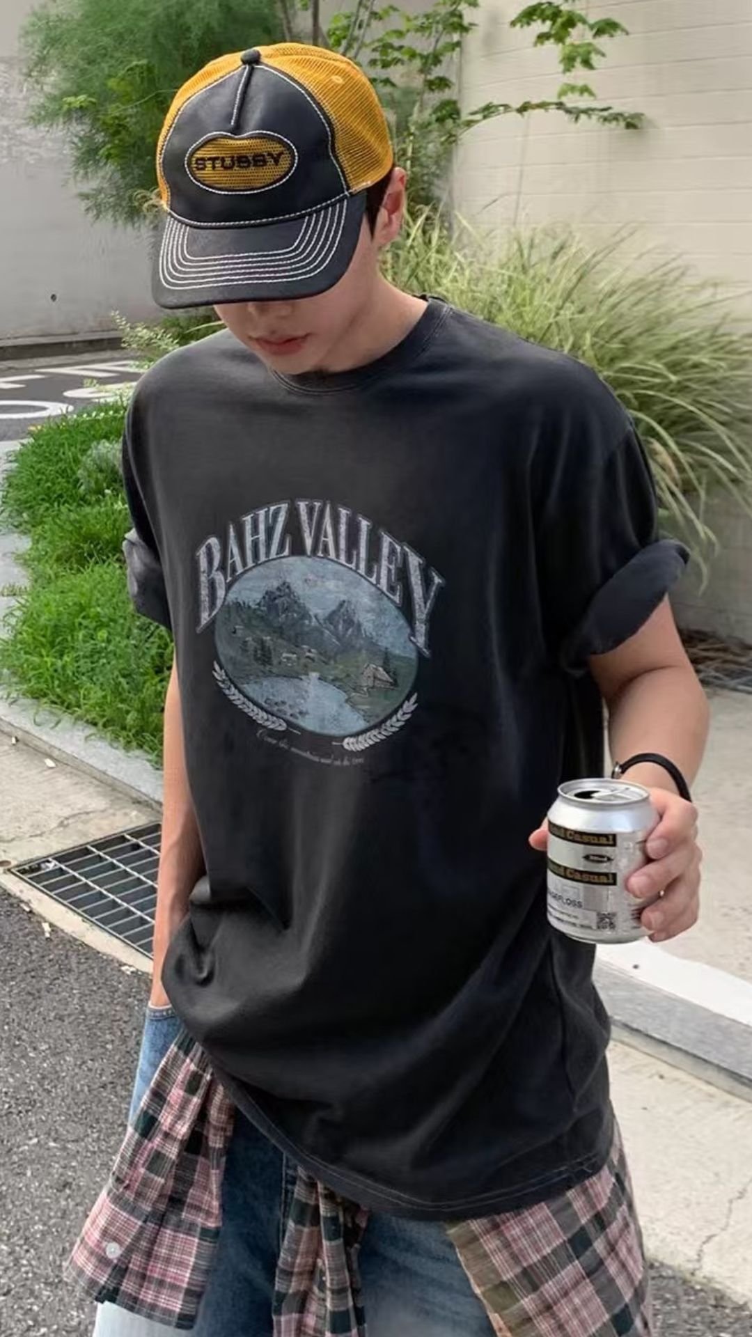 仿舊水洗街頭TEE