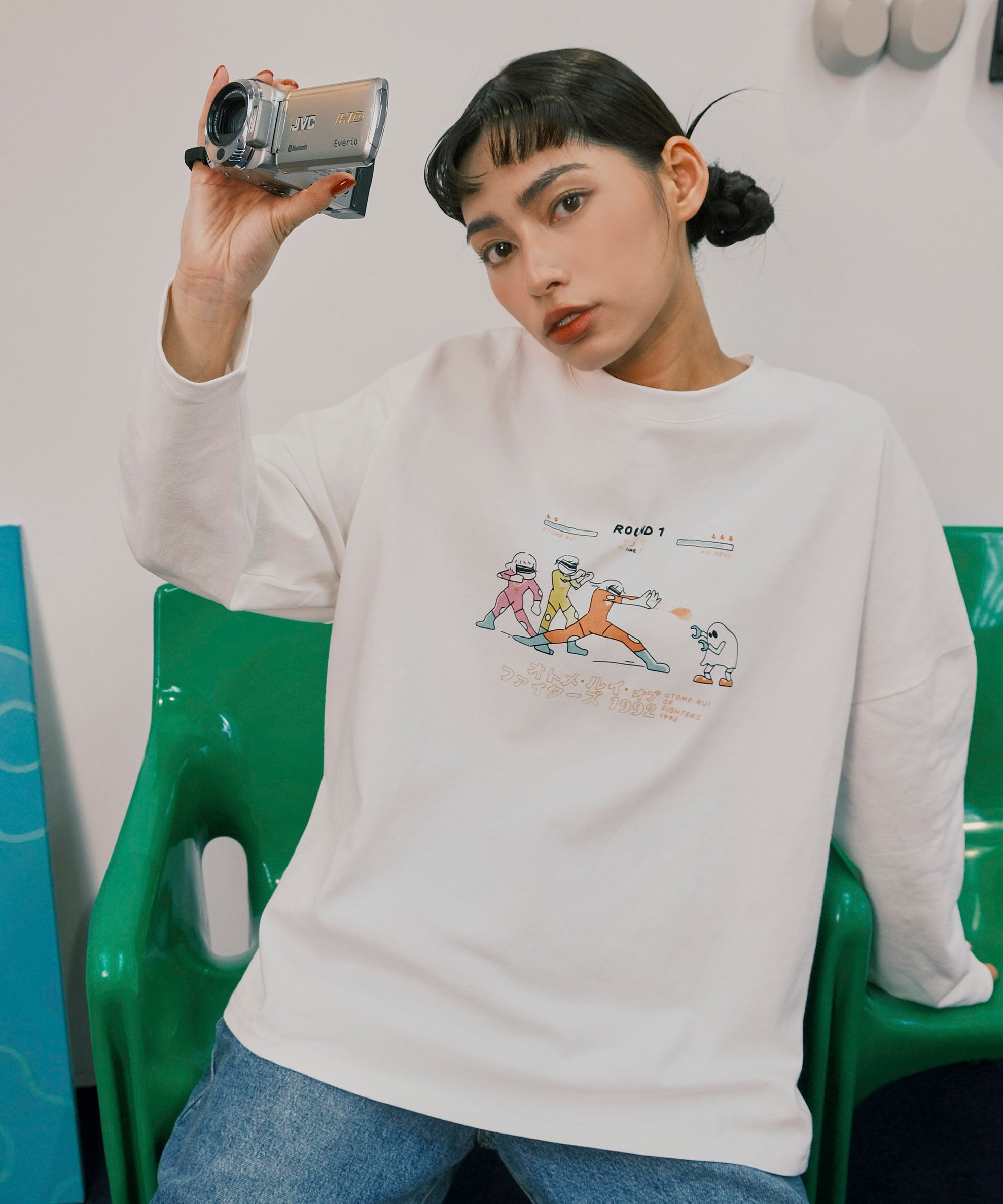 格鬥乙女特攻隊 長袖tee