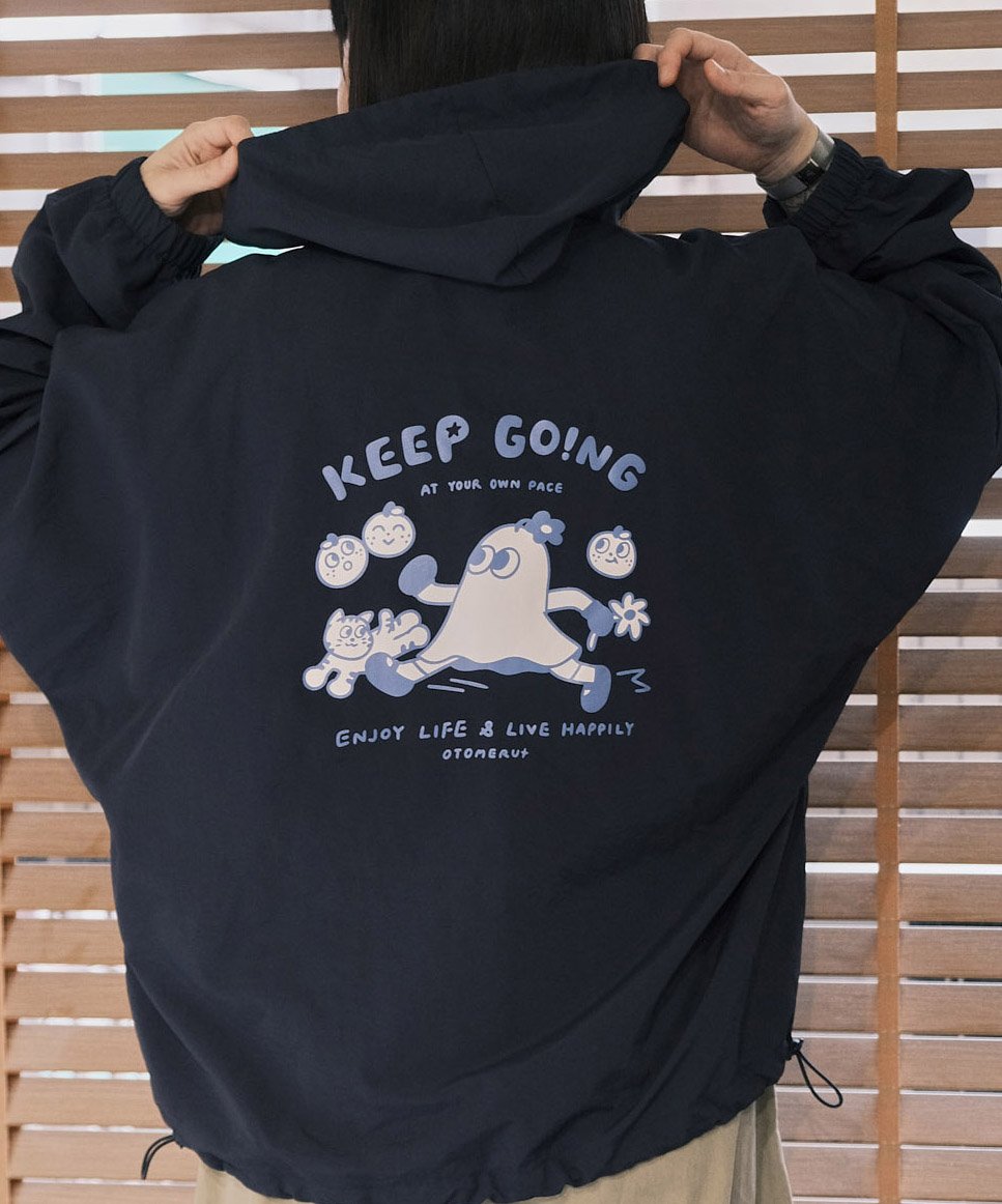 Keep going 防曬防潑水輕量外套 深藍