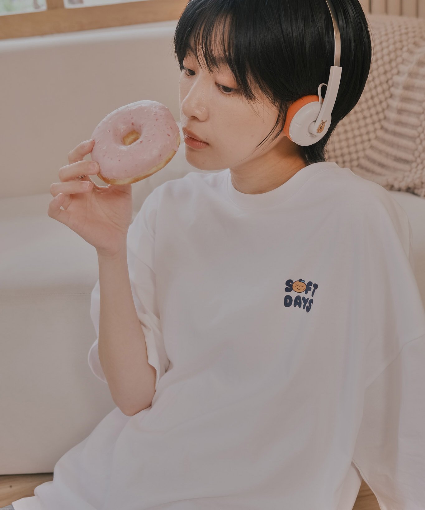 SOFT DAYS tee 白