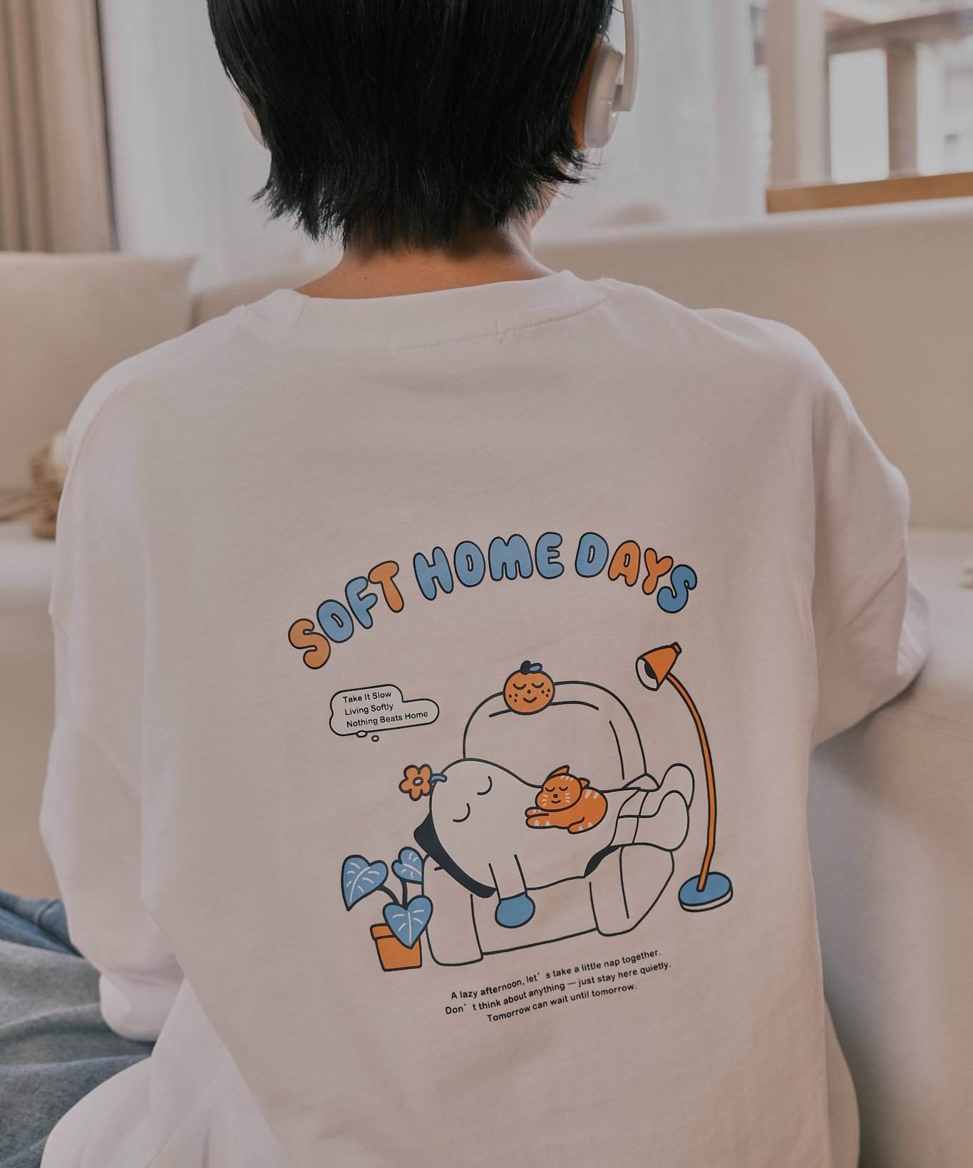 SOFT DAYS tee 白