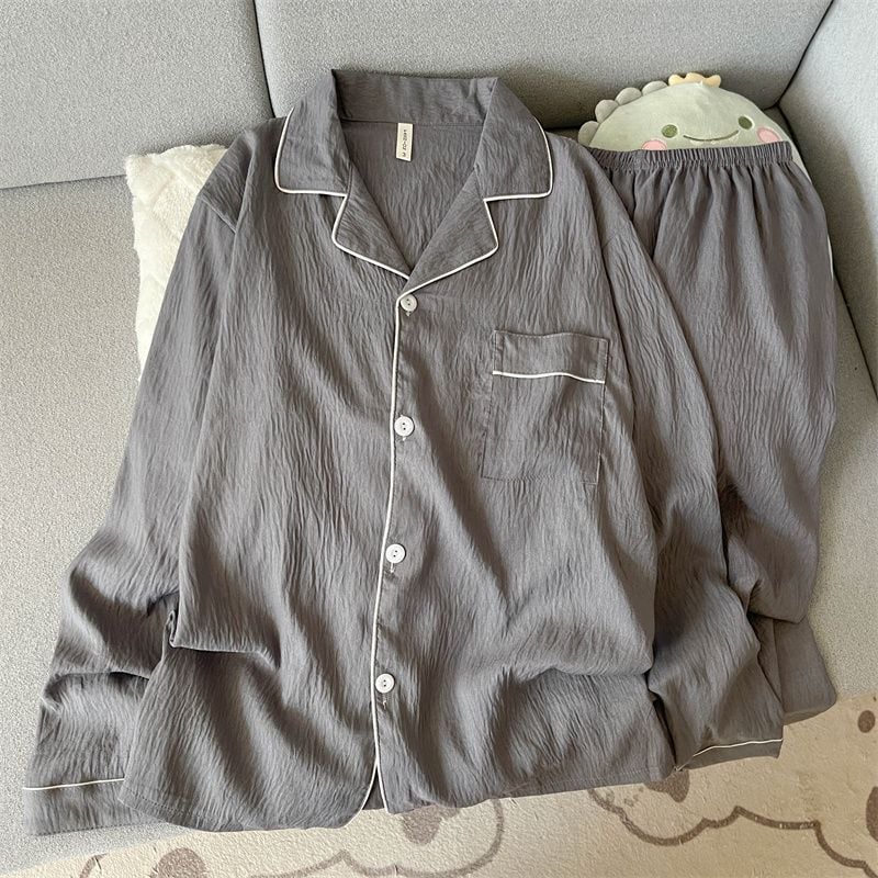 男款雲朵棉輕奢家居睡衣套裝