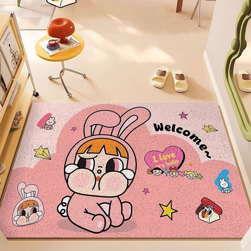 豪可愛哭哭小女警圈絲地墊