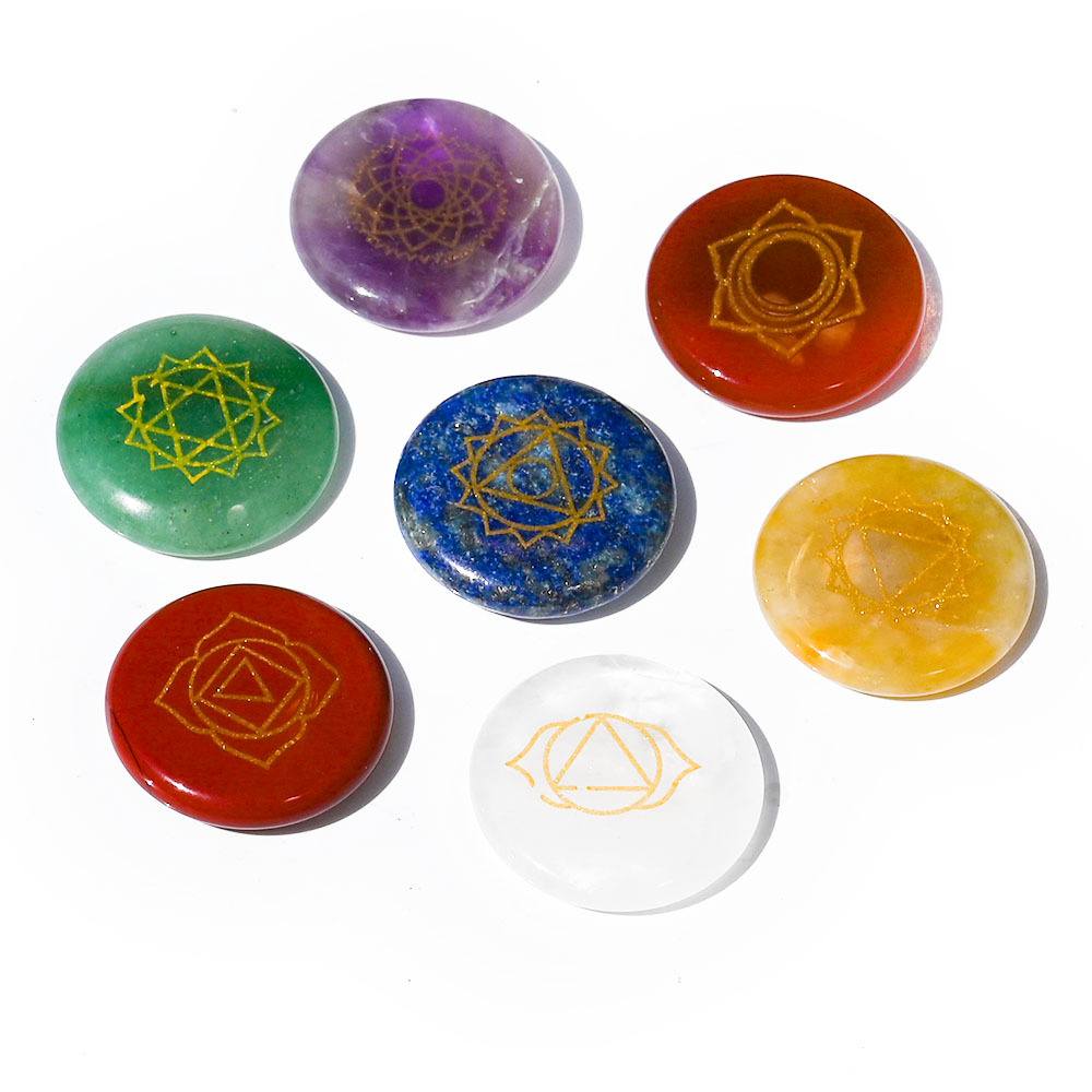 七脈輪水晶能量石組