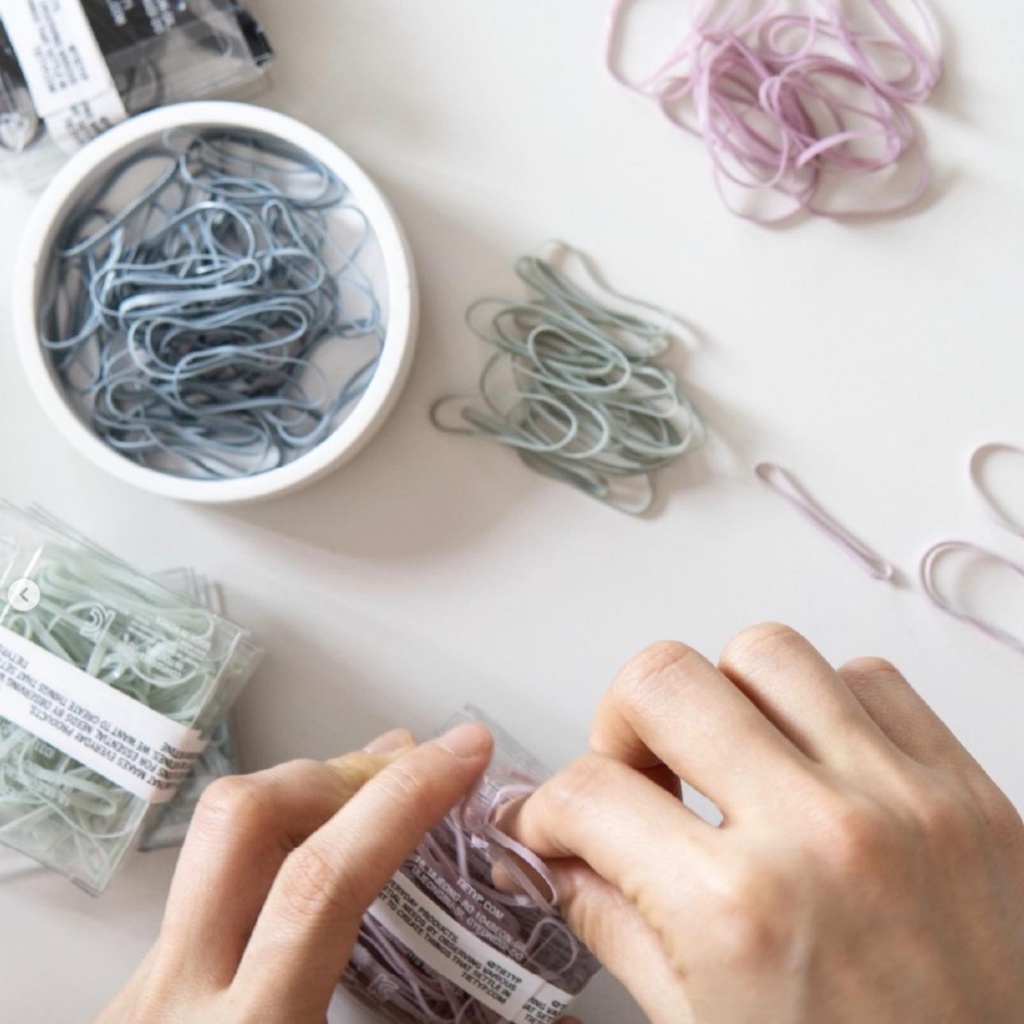 TIETYP 莫藍迪色彈性綁髮圈 50入 9色隨機發貨