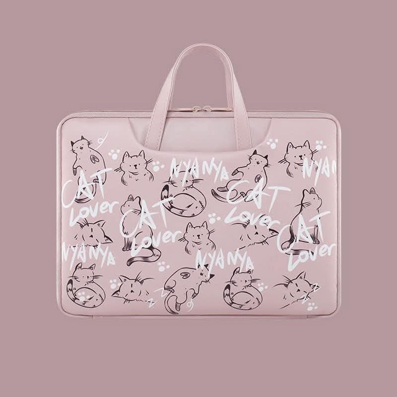 粉紅貓咪筆電電腦包  15吋現貨免運