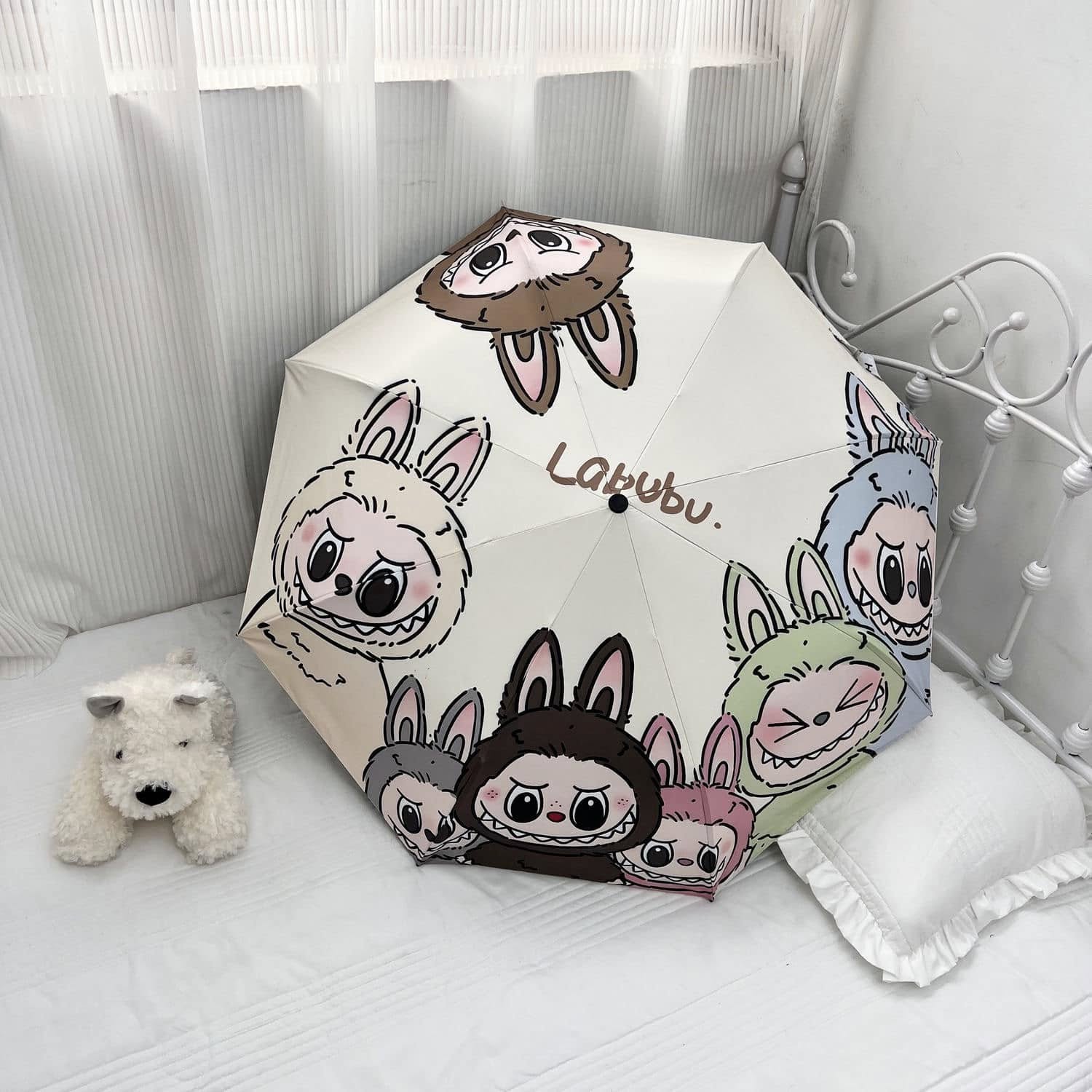 拉布布全明星大集合晴雨兩用自動雨傘