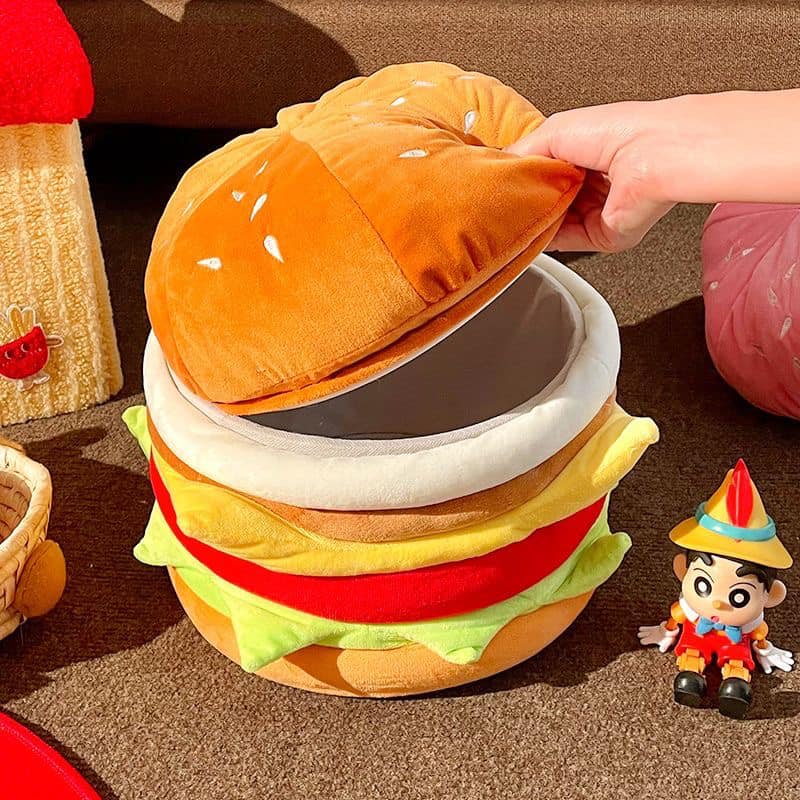 起司漢堡 超軟漢堡儲物小凳子