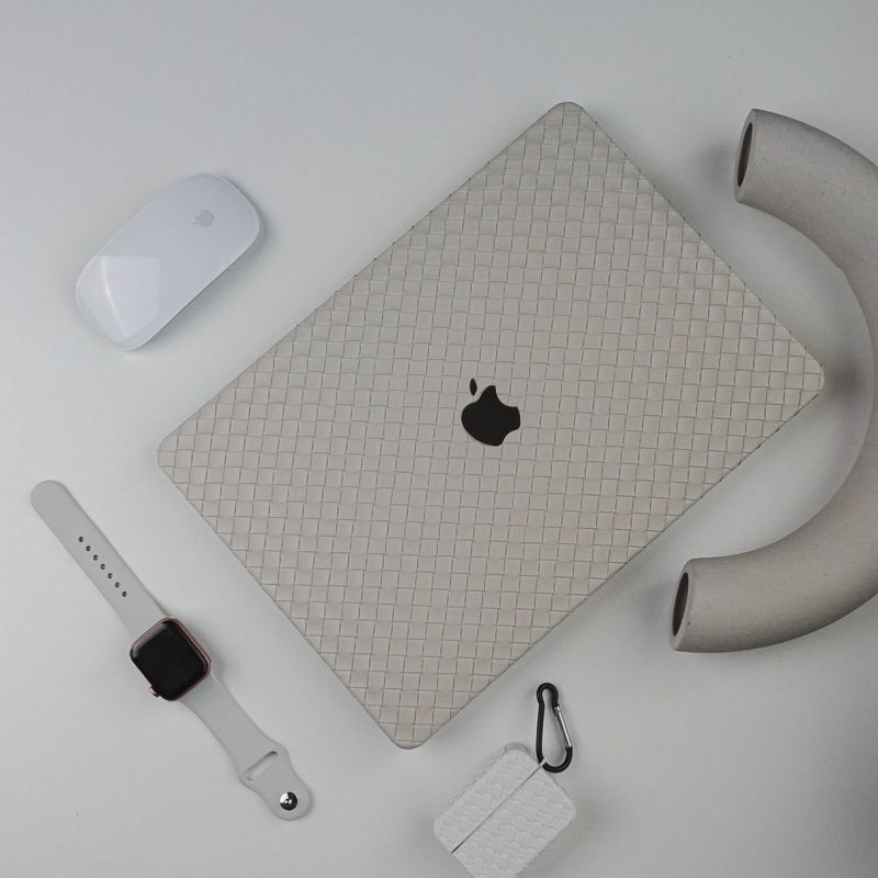 高質感編織皮紋 MacBook 專用保護殼 輕薄防刮筆電保護套