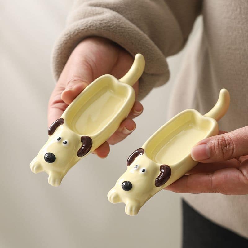 日系狗狗貓貓可愛動物醬料碟 4入組