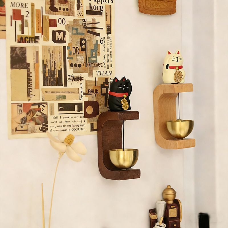 INS風招財貓磁吸門鈴｜開門響鈴 一開門就有好聲音的入戶小祝福