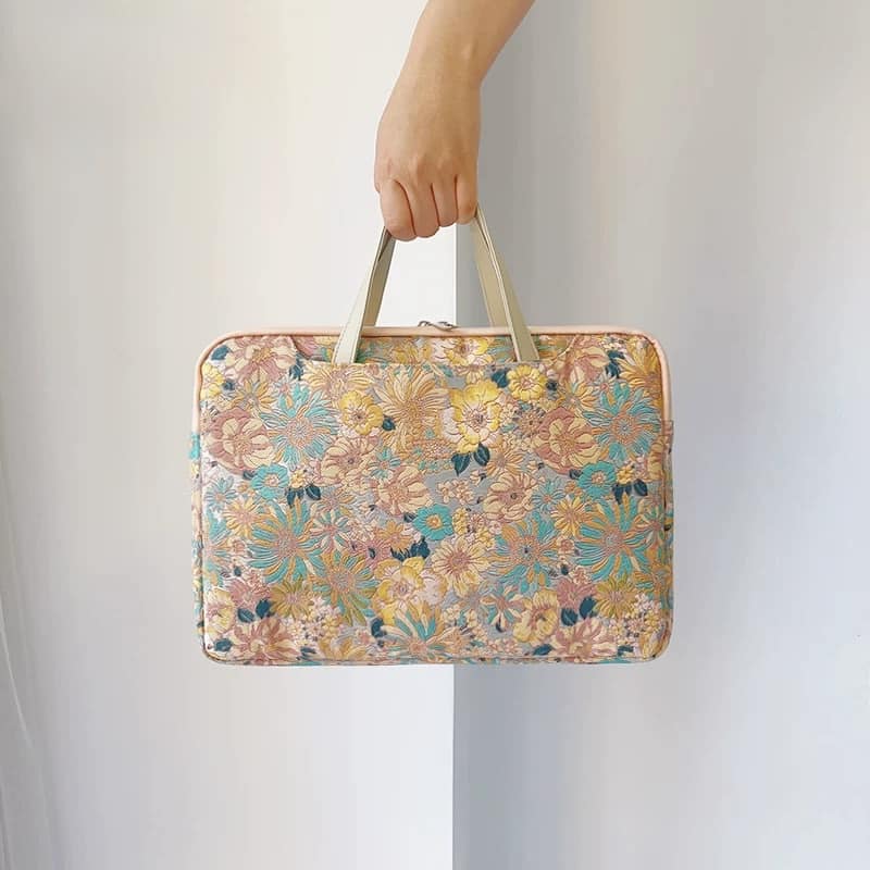 神秘花園 提花刺繡多功能旅行電腦包