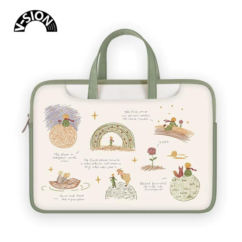 小王子 浪漫小王子插畫風多功能旅行電腦包