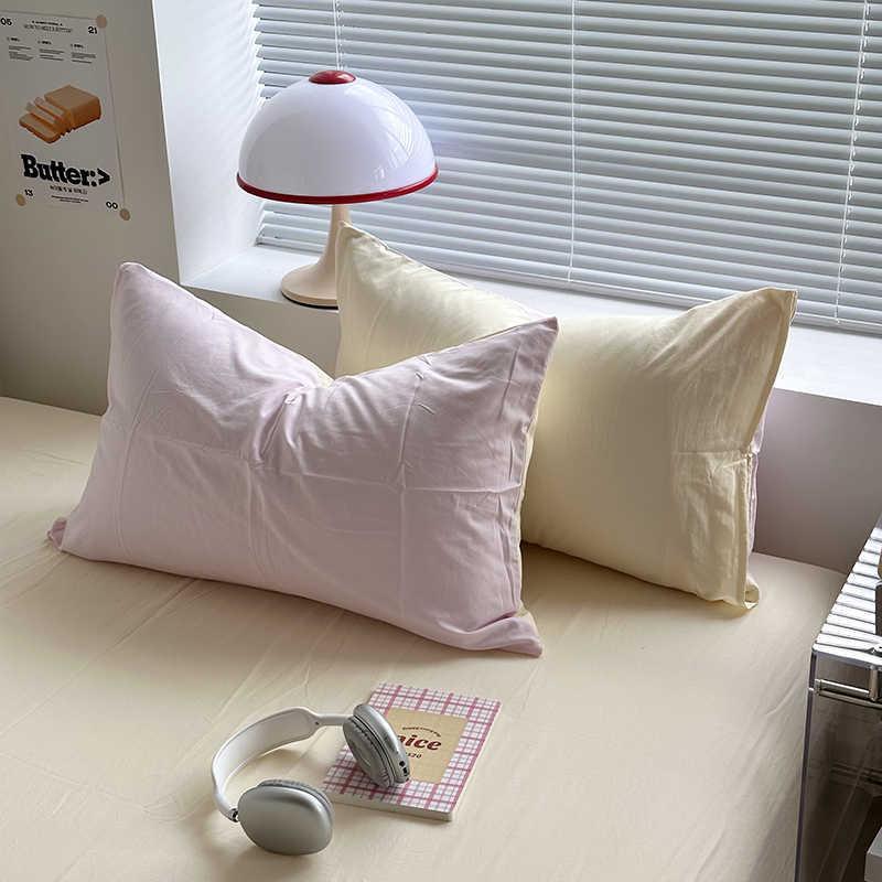 INS 極簡雙拼色系枕套