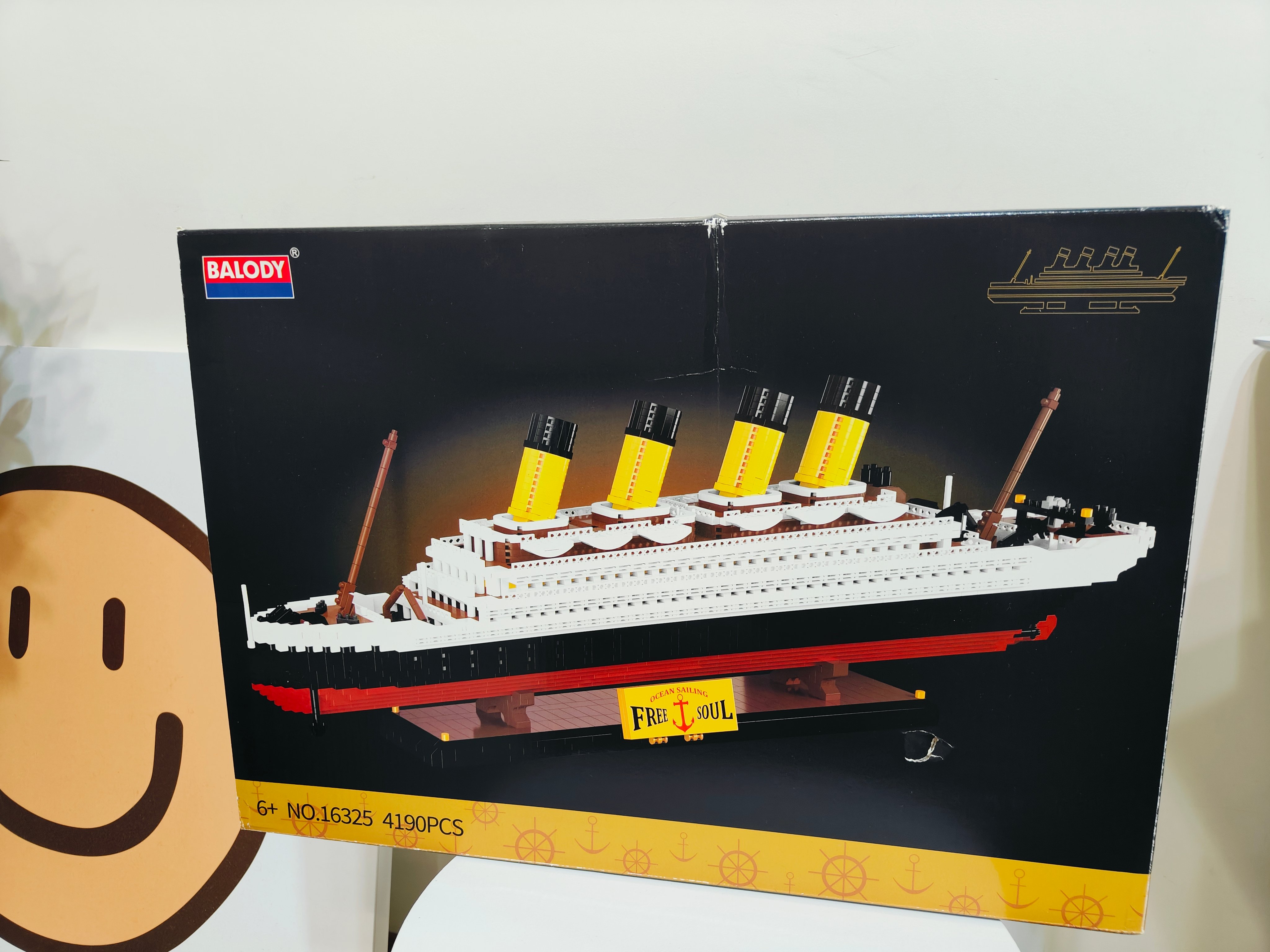 泰坦尼克號鐵達尼積木模型  現貨