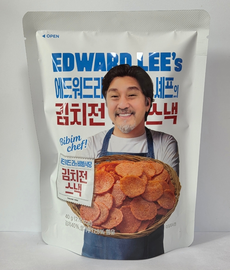 GS25獨賣黑白大廚愛德華李 泡菜煎餅脆片 40g『4/13結單』