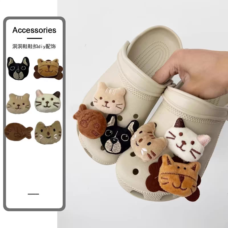 洞洞鞋扣系列 貓貓動物園6入