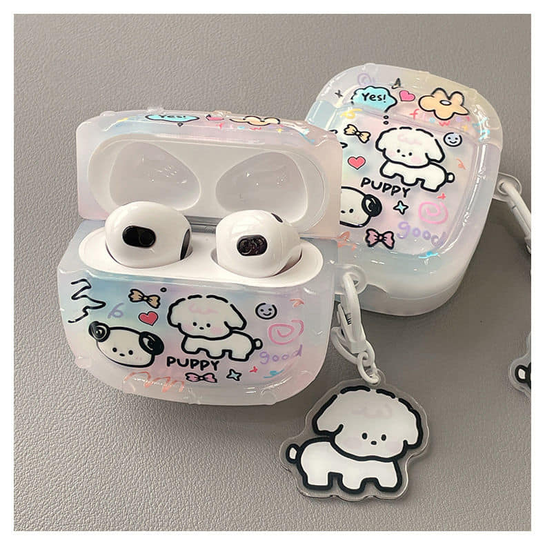 好像有點太可愛 塗鴉小狗 air pods耳機套