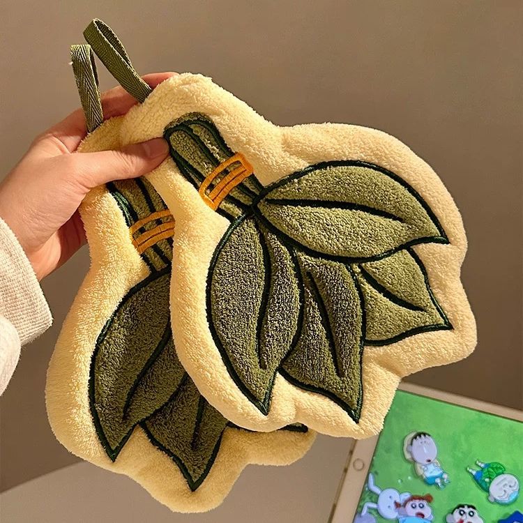 柚子葉擦手巾 擦掉晦氣的小儀式 加厚吸水可愛掛式手巾
