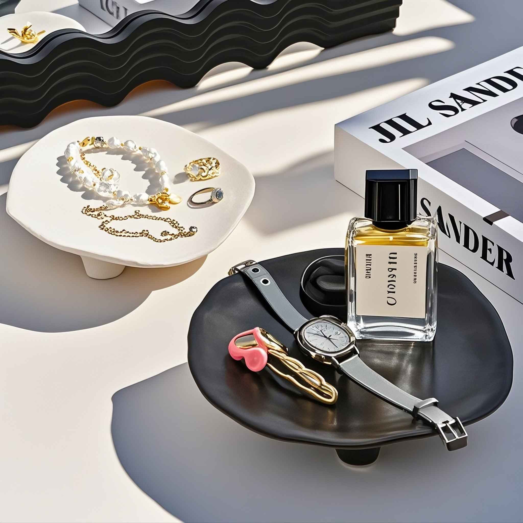 INS風陶瓷首飾托盤 實用兼具氛圍感玄關鑰匙首飾收納