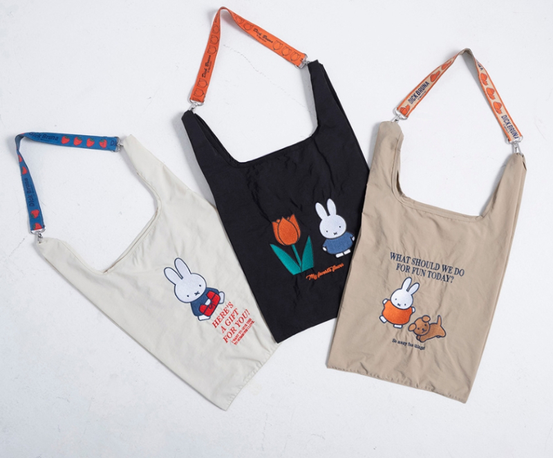 日本MIFFY米菲兔🐰手提肩背兩用 可收納環保袋（三款可選）