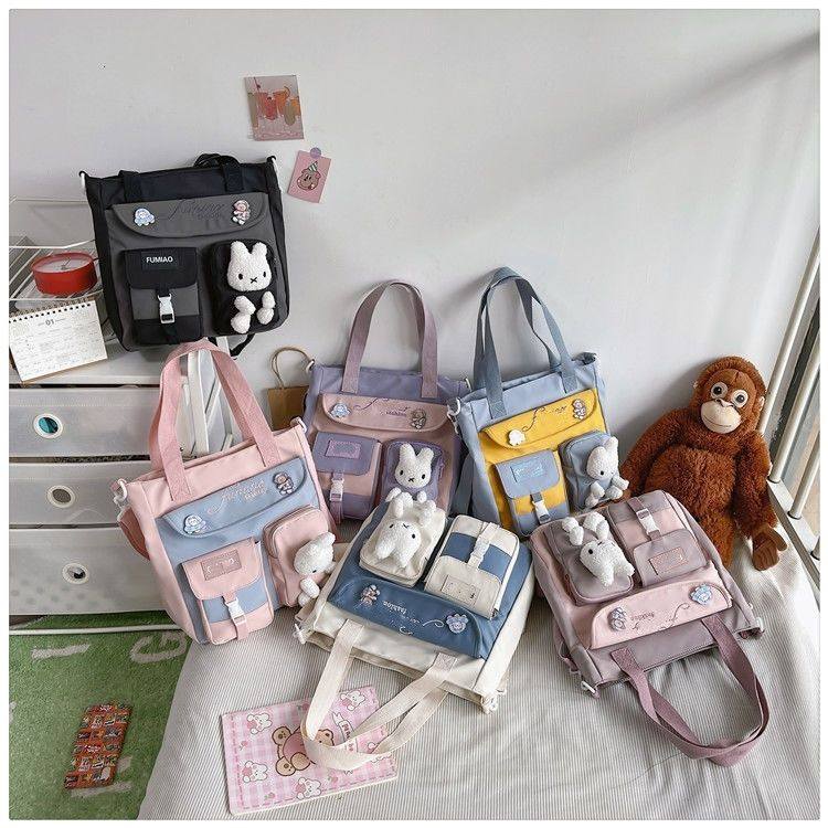 學生補習袋多功能手提帆布包