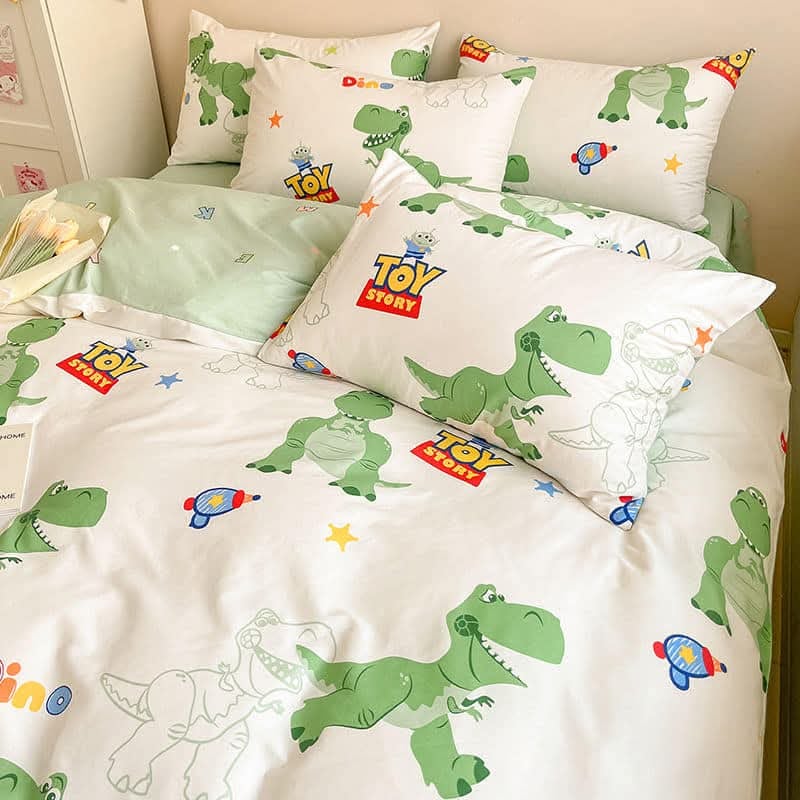 四季通用卡通風系列 抱抱龍全棉床包四件套  加大現貨