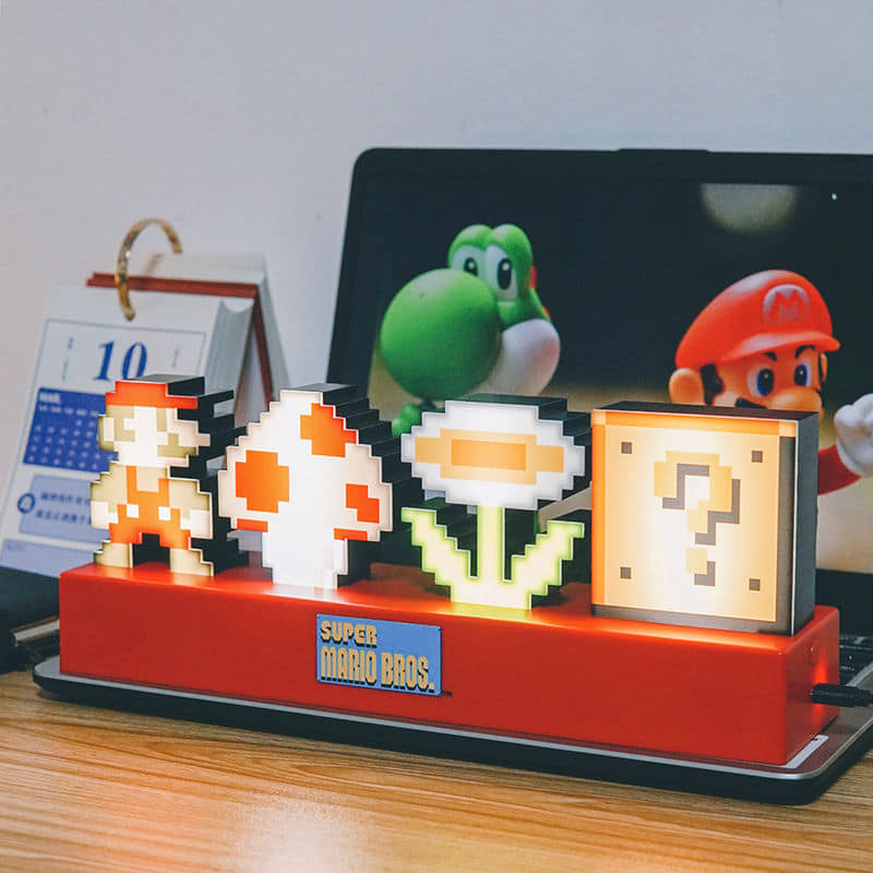 經典馬里歐桌面節奏聲控燈  現貨免運