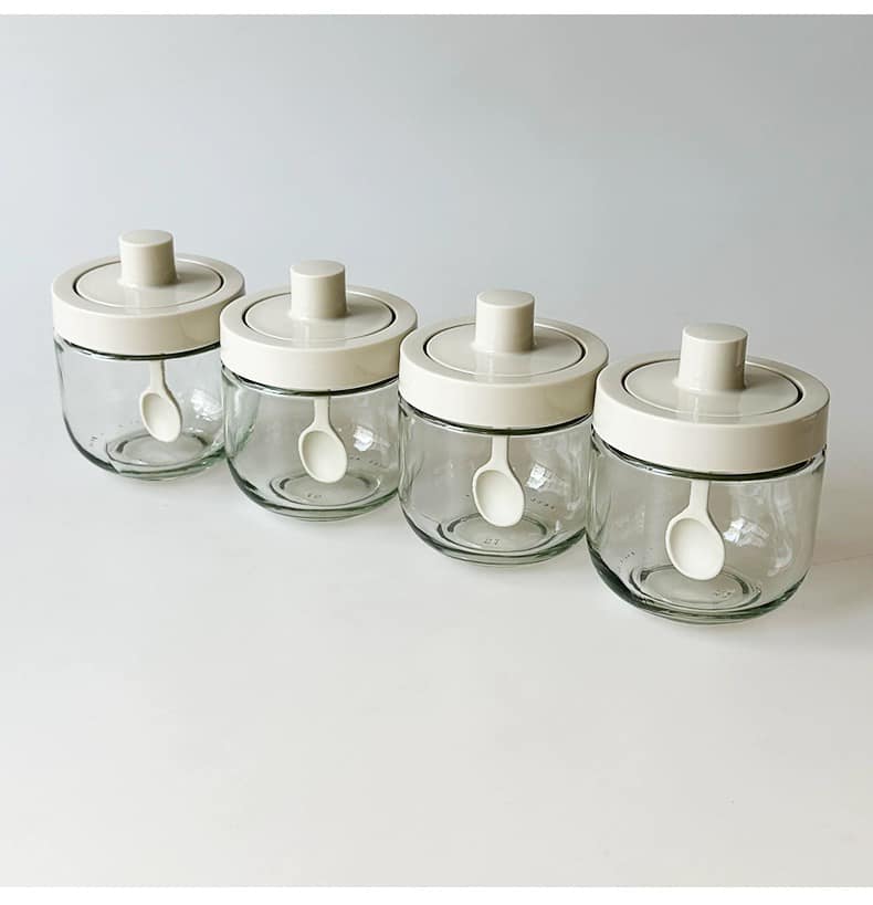 日式一體密封玻璃調味瓶