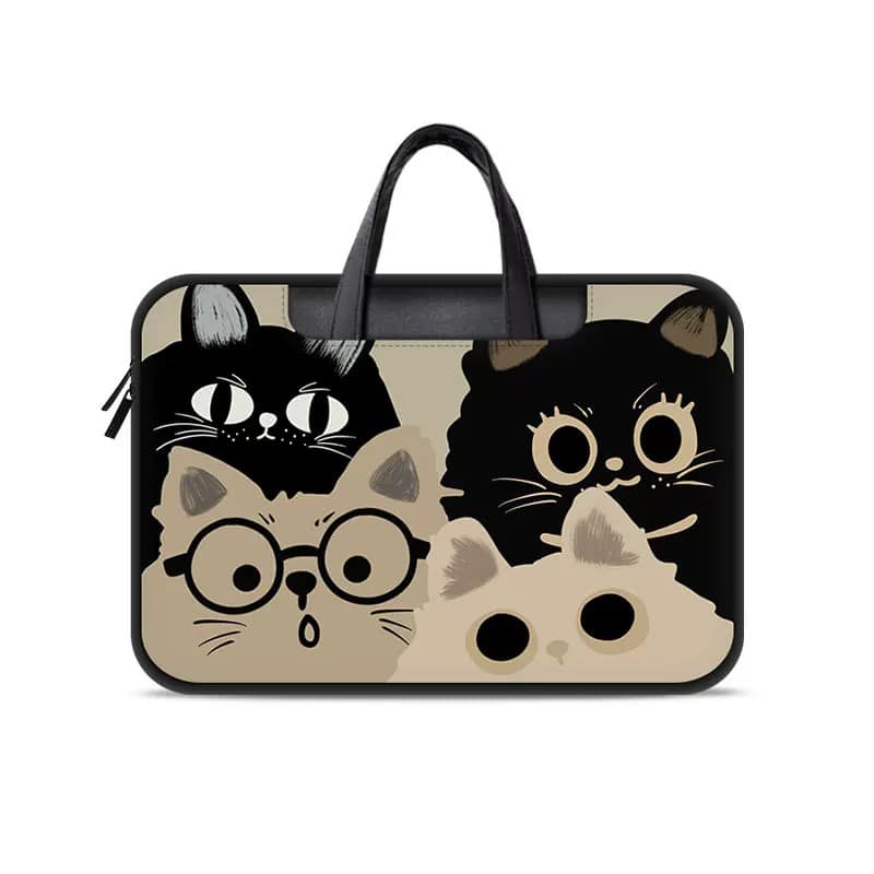 朋友四個半 貓咪夥伴大集合多功能旅行電腦包