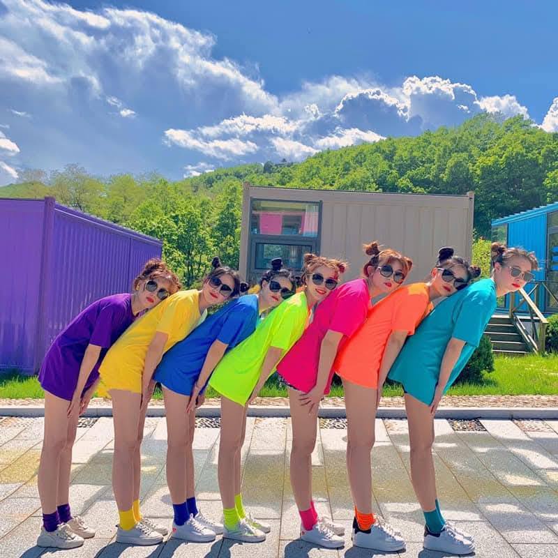 閨蜜就是歸me一起穿純棉T恤加短襪